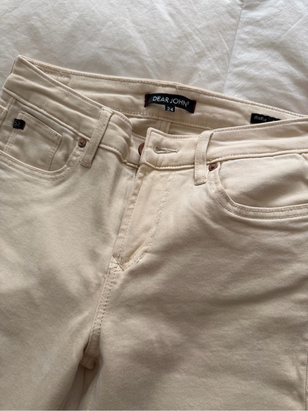 Dear John Men's Slim Jeans in Cream